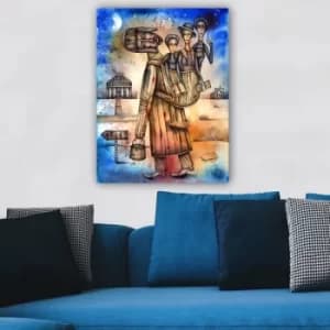 670894570_70100 Multicolor Decorative Canvas Painting
