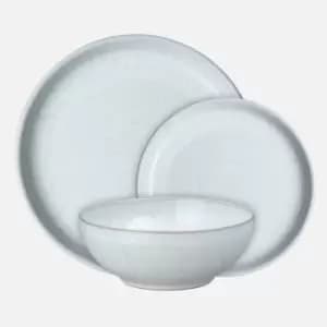 Denby White Speckle Tableware Set - 12 pcs