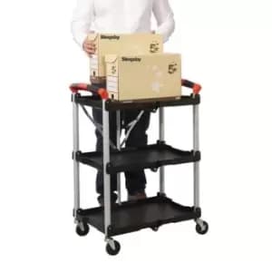 Slingsby Folding Plastic Shelf Trolley