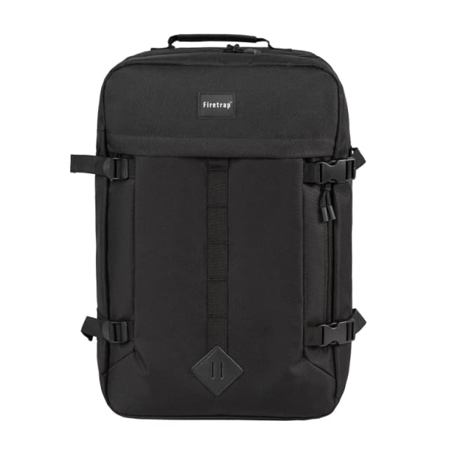 Firetrap Mini Travel Backpack Black/Charcoal unisex One Size