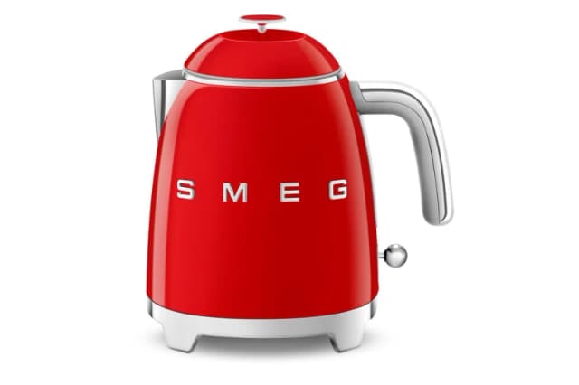 Smeg Mini-Kettle & 2-slice Toaster Set, 50's Style Retro, Stainless Steel, Red Red Unisex