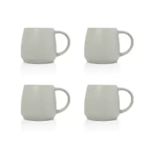 Sabichi 4 Piece Matte Stoneware Mug Set - Grey