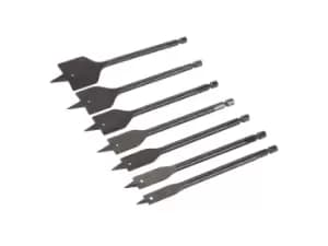 Silverline 633800 Plumbers Flat Bit Set 7pce 10 - 40mm