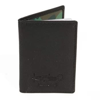 Military Heritage Leather Card Wallet - Hurricane