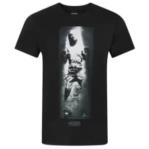Star Wars Official Mens Han Solo Carbonite T-Shirt (M) (Black)