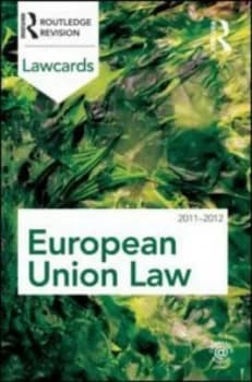 European Union Lawcards 2011-2012 by Routledge Book