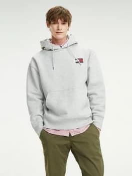 Tommy Jeans Tommy Badge Pullover Hoodie - Grey