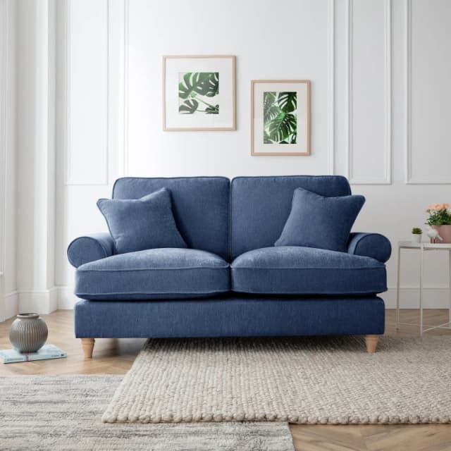 The Great Sofa Company Ezra 2 Seater Sofa Manhattan Navy Navy Unisex