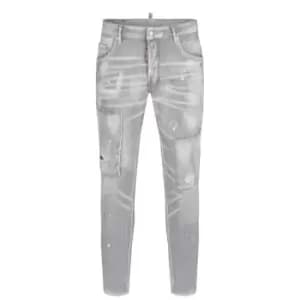 DSQUARED2 Skater Washed Jeans - Grey