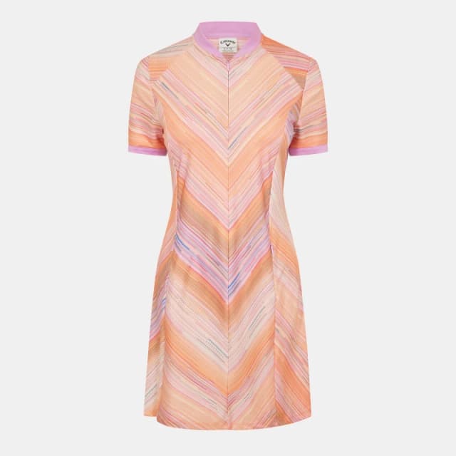Callaway Womens Short-Sleeve Golf Dress Papaya female 10 (S)