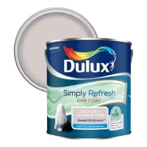 Dulux Simply Refresh One Coat Matt Emulsion Colour of the Year 2024 Sweet Embrace - 2.5L