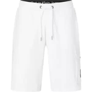 Calvin Klein Jeans Monologo Badge Hwk Short - White