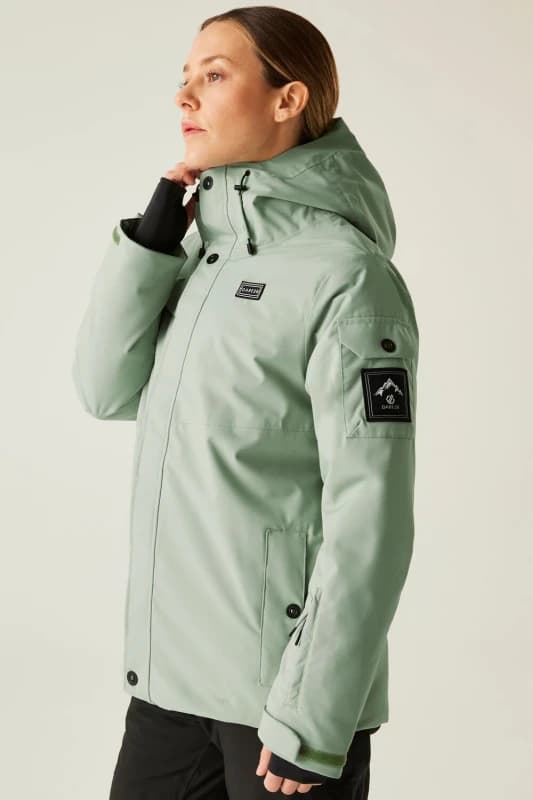 Dare 2b Womens Ski Life Recycled Waterproof Breathable Insulated Waterproof Jacket Grey Morn female 20