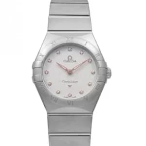 Constellation Manhattan Quartz 28mm Quartz Silver Dial Diamonds Ladies Watch