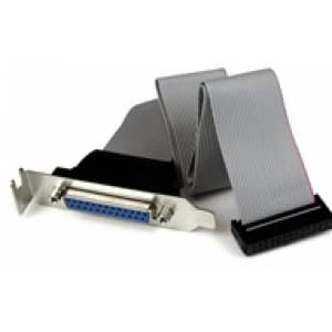 StarTech Low Profile 16" Parallel Port Header Cable Adapter with Bracket DB25 F to IDC26