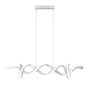 Music LED Silver Designer Linear Bar Pendant 3000K