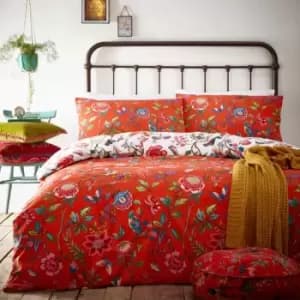 Furn. Pomelo Double Duvet Cover Set Cotton Polyester Orange