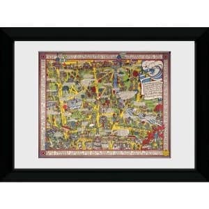Transport For London Map 2 50 x 70 Framed Collector Print