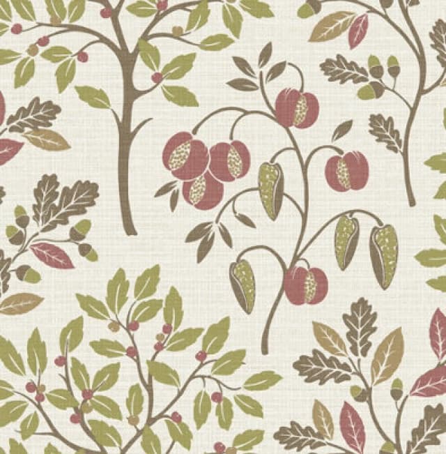 Fine Decor Rowan Autumn Trees Wallpaper In Olive Olive VWIBL Unisex