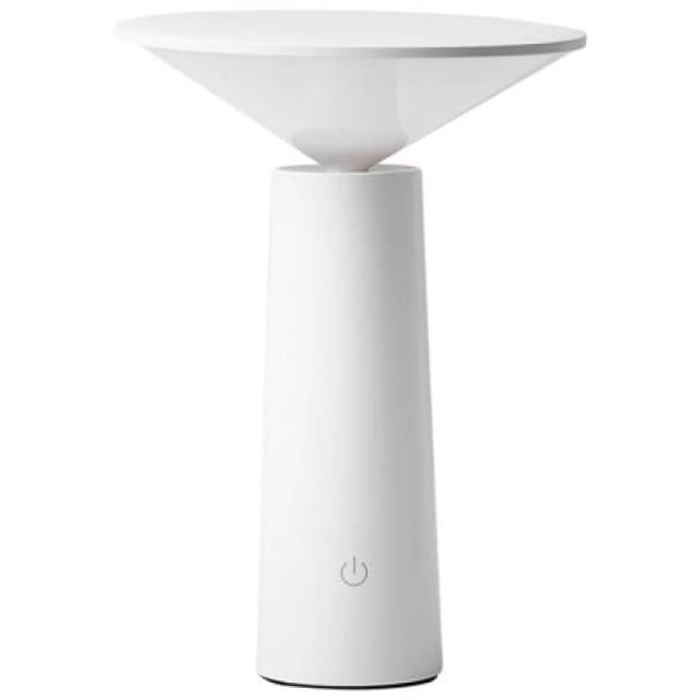 Beliani Wireless LED Table Lamp Levira With Dimmer Metal White
