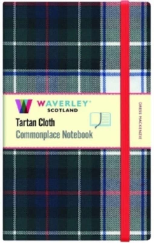Dress Mackenzie Large Tartan Notebook: 21 x 13cm : - Waverley Scotland Tartan Cloth Commonplace Notebook/Journal Hardback