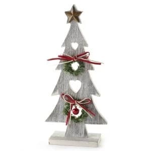 Wooden Tree With Star Decoration