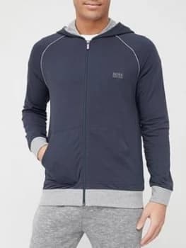 Hugo Boss Mix and Match Zip Through Hoodie Navy 409 Men