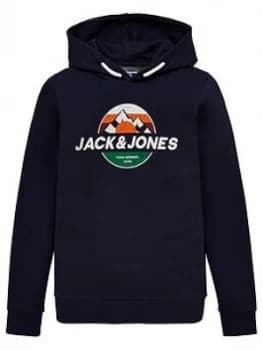 Jack & Jones Junior Boys Mountain Hoodie - Navy Blazer