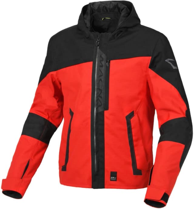 Macna Riggor Textile Waterproof Jacket Red Black Size 2XL