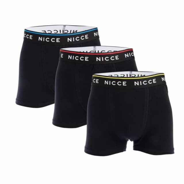Nicce Balbyn 3 Pack Boxer Shorts - Black XL