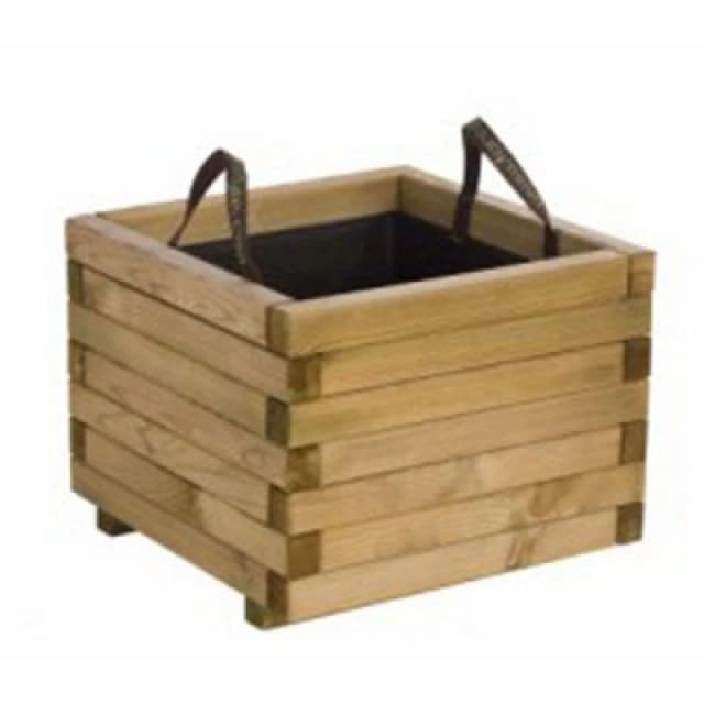 Cerland Baroque Outdoor Square Wooden Planter 50Cm