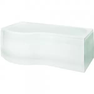 Wickes Misa P Shaped Left Hand Shower Bath - 1700mm