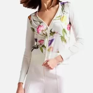Ted Baker Chantri Floral Knit Cardigan - UK 10