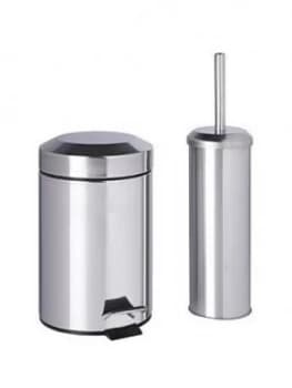 Sabichi Bathroom Bin And Brush Set