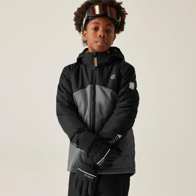 Dare 2b Unisex Kids Impose V Insulated Waterproof Jacket Black unisex 3-4yrs