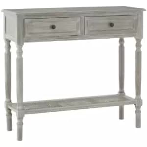 Heritage Console Table 2 Drawers Slate Grey