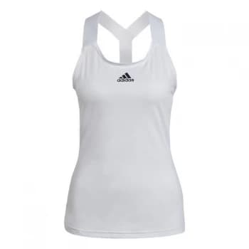 adidas Tennis Y-Tank Top Womens - White / Black