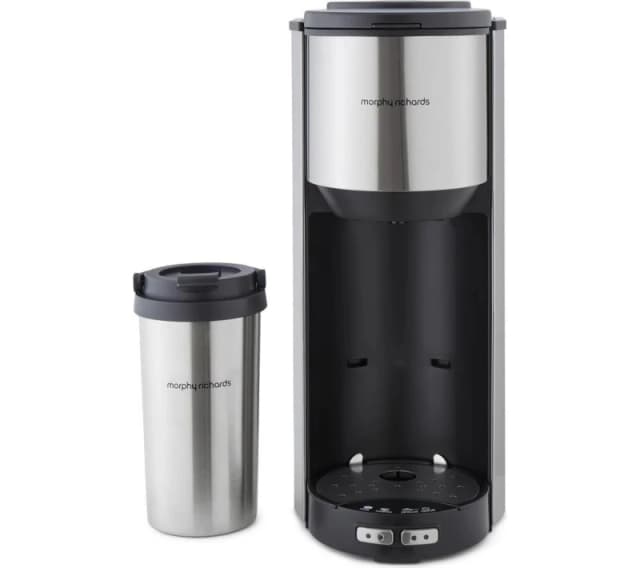 Morphy Richards Tazza Pour & Go 162105 Filter Coffee Machine - Silver, Black,Silver/Grey 5056765402363