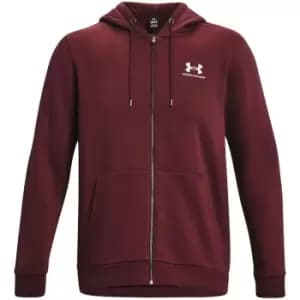 Under Armour Armour Essential Fleece Full Zip Hoodie Mens - Red