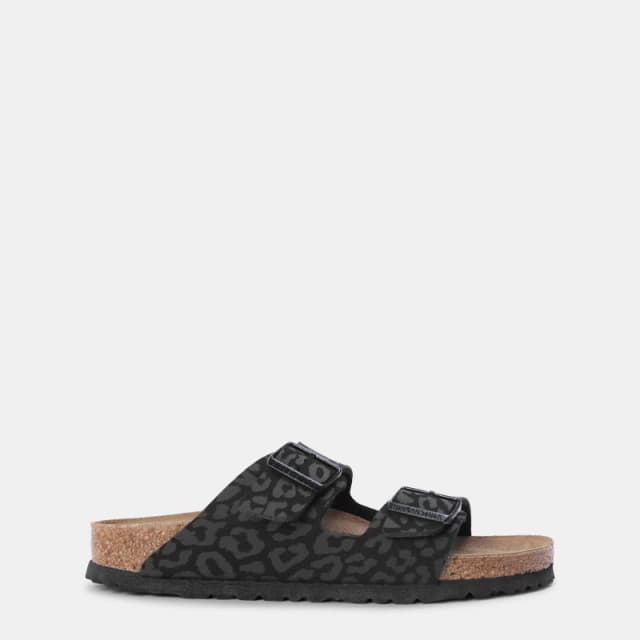 Birkenstock Womens Arzna Adjustable Flat Sandals Blk Leoprd Prnt female 8 (42)