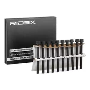 RIDEX Cylinder Head Bolt Kit OPEL,FORD,FIAT 1217B0104 55192265,1562728,9S516065AA Bolt Kit, cylinder head 55192265,4708526,5607953,1111785E00