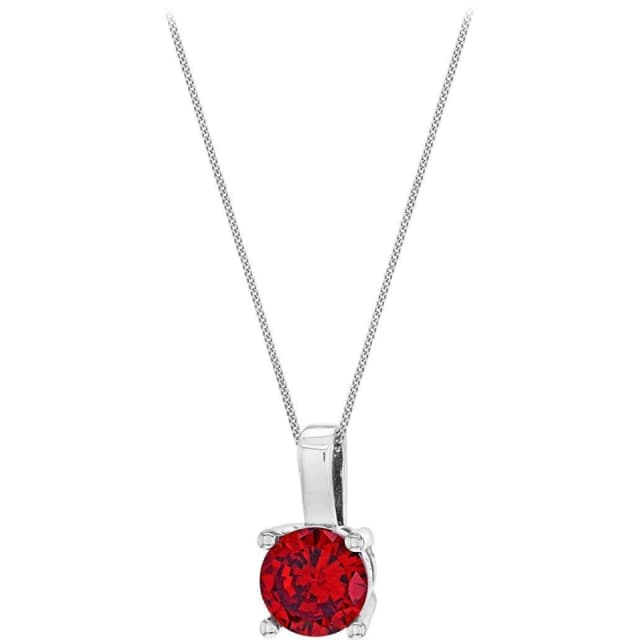 Be You Sterling Silver CZ Birthstone Necklace Sterling Silver female February