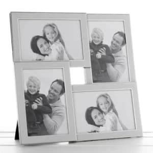 Plain Silver Promotion Frame 4 Pictures