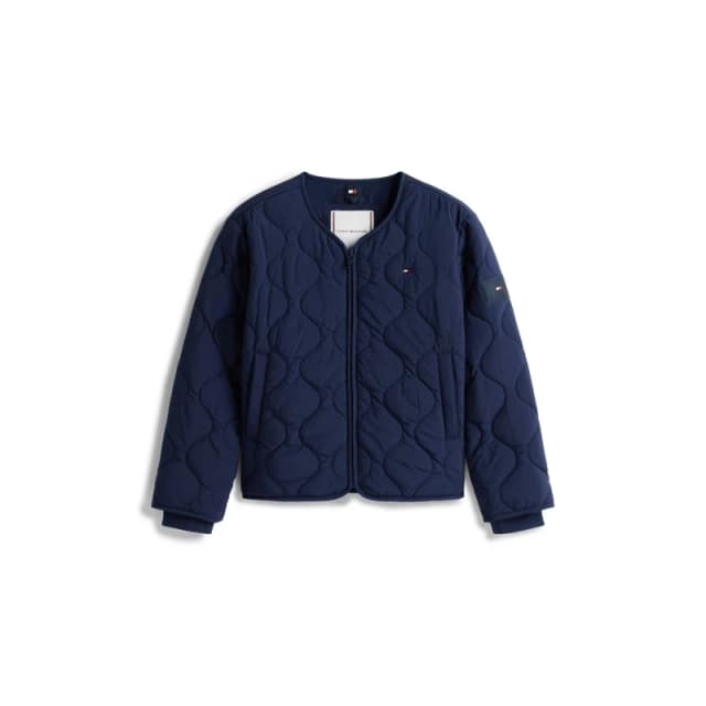Tommy Hilfiger Kids Quilted Jacket Night Navy C1G female 12Y