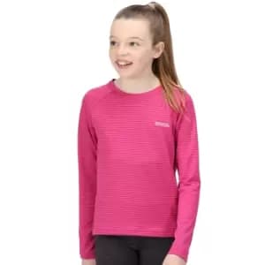 Regatta Girls Samley Wicking Quick Dry Long Sleeve T Shirt 5-6 Years - Chest 59-61cm (Height 110-116cm)