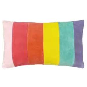 Rainbow Striped Cushion Pastels