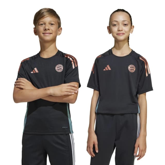 adidas Bayern Munich Training Shirt 2025 2026 Juniors Black male 7-8 Years
