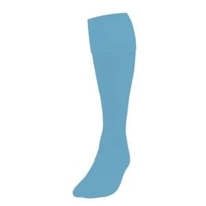 Precision Plain Football Socks Sky UK Size J12-2