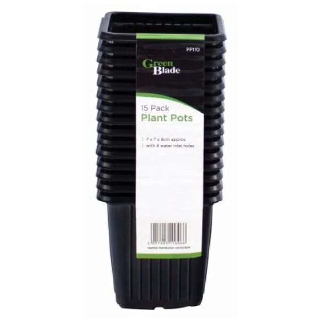 Green Blade 15 Pack Plant Pots 52142AWUK
