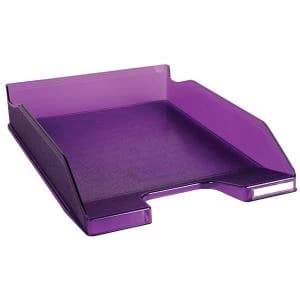 Exacompta Iderama A4 Letter Tray Purple W255 x D346 x H65mm 11319D